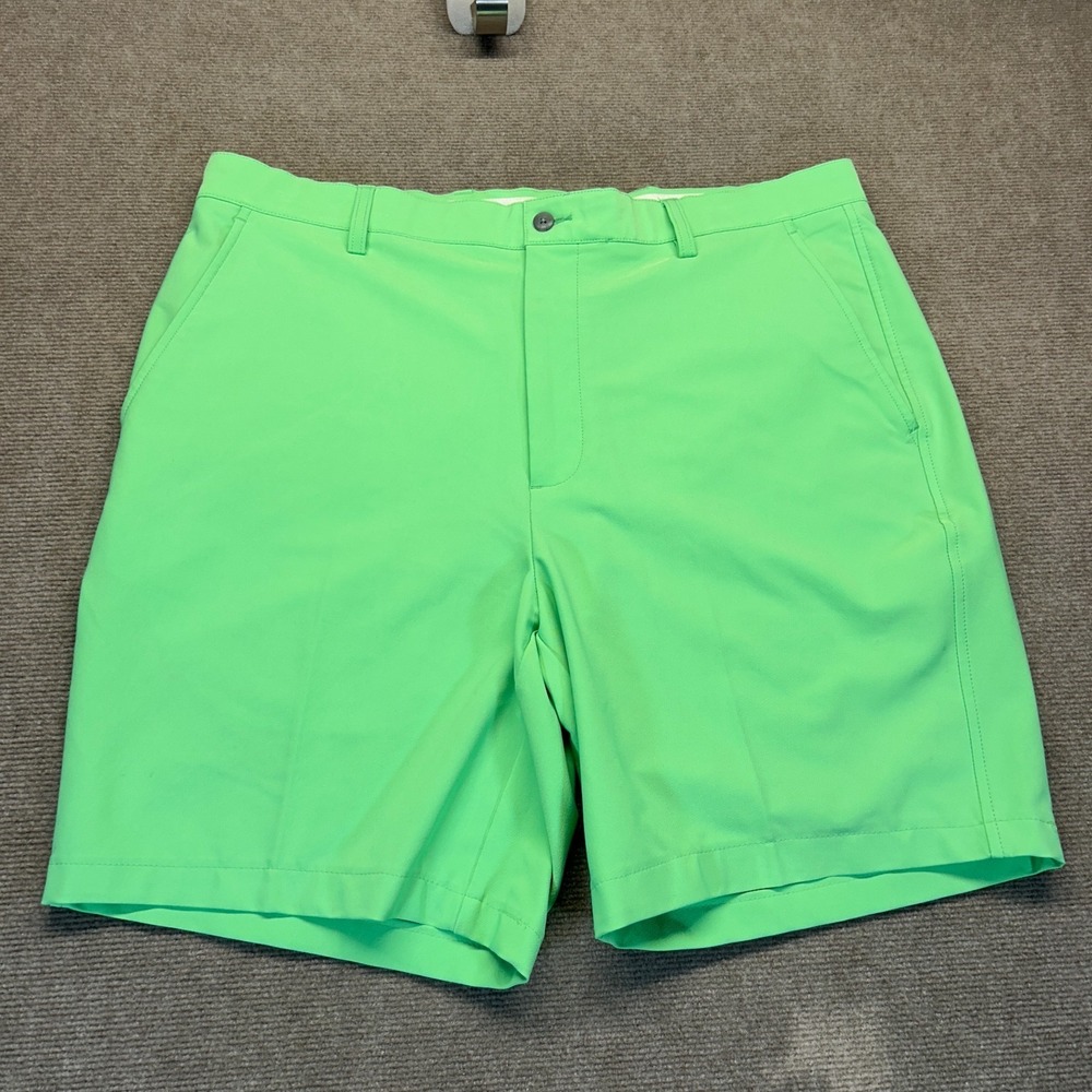 FootJoy Performance Golf Shorts Men's 38 Light Green Chino Bright 8"